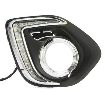 EOsuns led drl daytime running light for Mitsubishi ASX 2013, projector lens, top quality, wireless switch, dimmer control