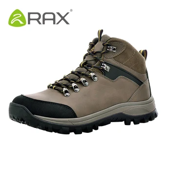 Rax Surface Waterproof Genuine Leather Hiking Shoes Men Women Outdoor Breathable Mountaineering Climbing Walking Trekking Shoes