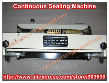 220V/110V Continuous Plastic Film Bag Sealing Machine FR-770,steel wheel printing code date ,bath number printed