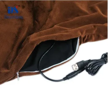 Far infrared radiation USB infrared heating blanket electric warming blanket gray or brown color to choose