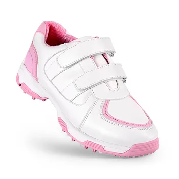 Newly Adult Children Golf Shoes Super Breathable Boys Girls Outdoor Sneakers Hook Loop Sports Shoes Golf for Kids