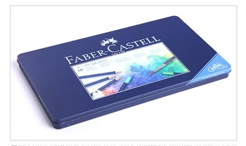 FABER-CASTELL 12/24/36/60 colors Blue Tin lattice water color water-soluble colour pencil