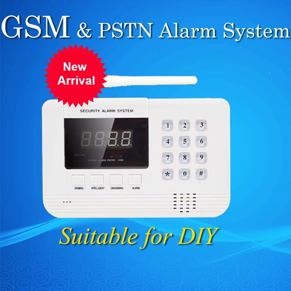 Hot Selling  wholesale Wireless PSTN GSM Alarm System 433MHz For DIY