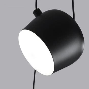 Modern Fashion Black/White Led Pendant Lights Hanging Lamps for Indoor Home/Office Decoration Lampe luminaire Suspendu Fixtures