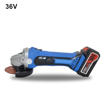 36v Cordless Angle Grinder 1PC Lithium Battery Rechargeable Grinding Machine Battery Polishing Cutting Grinding Sanding Wax Tool