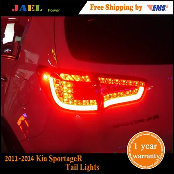 Jael Tail Lights Kia SportageR Tail Lights 2011-Sportage R LED Tail Light Forte Rear Lamp DRL+Brake+Park+Signal