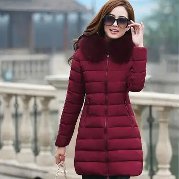 Womens Winter Jackets And Coats 2016 Thick Warm Hooded Down Cotton Padded Parkas For Women Winter Jacket Female Manteau Femme