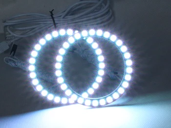 360 degree shine Color Changing led angel eyes kits RGB 72mm 75mm 80mm 90mm 100mm 120mm RGB SMD Led Light Halo Angel Eyes Ring