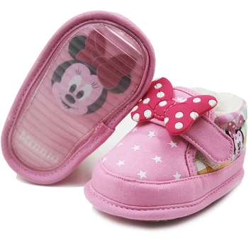 Lolita Minnie Baby Girl First Walkers Winter Baby Boy Shoes Men Loafer Newborn All For Children Pink Footwear Blue Shoes 70A1001