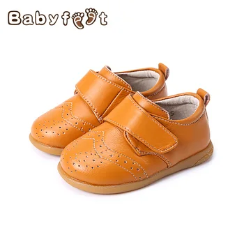 1 Pair First Walkers Toddler Shoes Baby Boys Shoe New Nice Fashion Soft Bottom Comfortable Genuine Leather Non-Slip Spring Blank