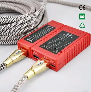 NOYAFA NF-622 HDMI Cable Tester Tool verification with type A - A, A - C and C - C connectors