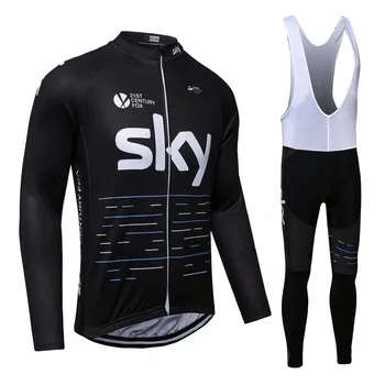 2017 SKY Gel Pad Cycling Sets Roupa Ciclismo/Autumn Breathable Racing Bicycle Clothes For man