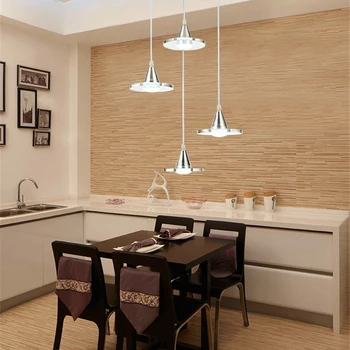 Modern LED Pendant Lamp Minimalist Dining Room Bedroom Study Pendant Lights Personalized Cafe Bar Crystal Glass Hanging Light