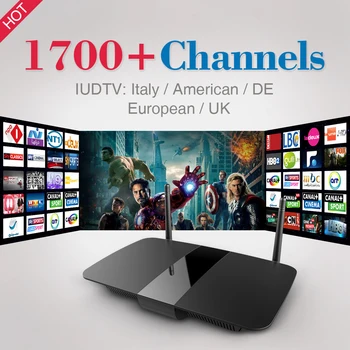 Europe Android Smart TV Box 1700 QHDTV IPTV Subscription Channels Europe French Arabic Italy Germany Sweden UK IPTV Set Top Box