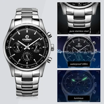 CASIMA Luxury brand watches men Business classic wather quartz wirst watch mens erkek kol saati waterproof relogio masculino