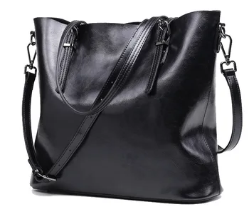 2017 NEW women's leather handbags Brand designer Big Fashion shoulder messenger bags Elegant ladies genuine leather bag