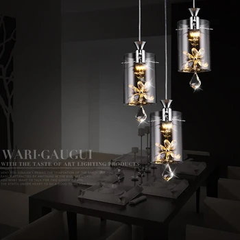 Nordic Light Modern Minimalist Art Dining Room LED Pendant Lamp Fashion Crystal Glass Pendant lights Bar Room Aisle Hanging Lamp