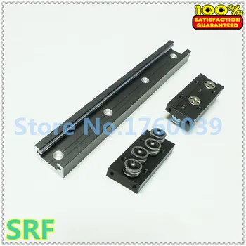 28mm width Rectangle Roller Linear Guide Rail 1pcs SGR10N Length=700mm +2pcs SGB10N-4UU four wheel slide block for CNC part
