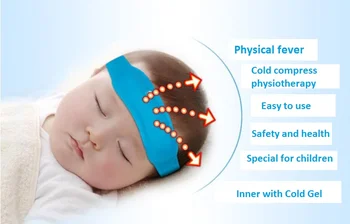 Medical cooling headband children/adults fever cold ice belt cold heat physical cooling therapy bags