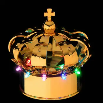 LED crown head of the charging table light lamp entertaining diversions champagne wine cover cap Bar furniture Decor 50pcs/lot