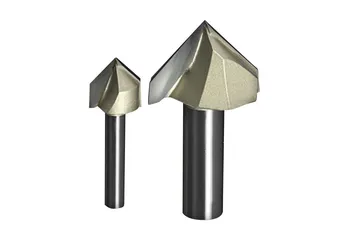 1Pc Superior Tungsten Carbide 3D Chamfer Bit Carving Tool V Groove Sharpen Mill Router Bit shank 1/2 V-Px1-4x1-4