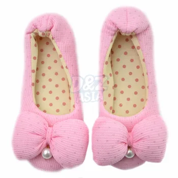 Millffy 2016 new fuge home shoes big bows indoor floor shoes non-slip shoes month slippers women