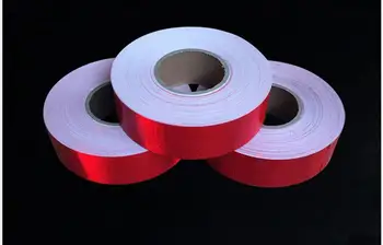 5cm*5M Self-adhesive Reflective Tape High Visibility Red Reflective Warning Tape For Van Car Traffic Sign
