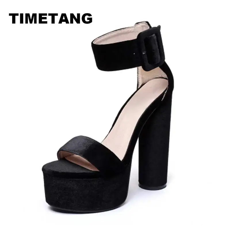 TIMETAWomen Sandals New Sexy High Heels Gladiator Sandals Women Ladies Fashion Contract Sweets Color Sexy Peep Toe Dance Sandals