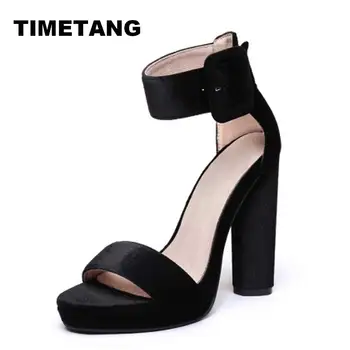 TIMETAWomen Sandals New Sexy High Heels Gladiator Sandals Women Ladies Fashion Contract Sweets Color Sexy Peep Toe Dance Sandals