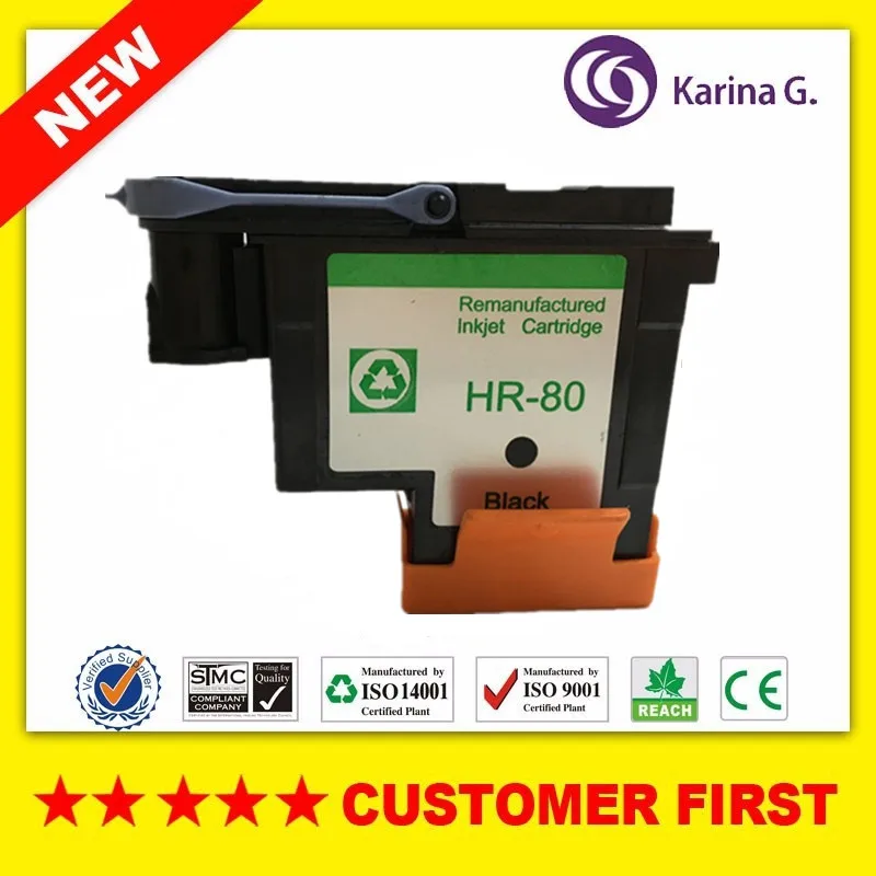 1PK Black printhead for HP80 for Designjet 1000 1050c 1055cm inkjet printer For HP 80 Ink Cartridge Head
