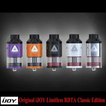 Original Ijoy LIMITLESS RDTA Classic Edition Atomizer 6.9ml Innovative Side Fill tank 25MM with pre-installed postless deck Tank