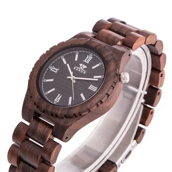 KENON Men's Natural Wooden Wristwatch Wood Watch Quartz Casual With Box Casual Watch Men Watch Relogio Masculino