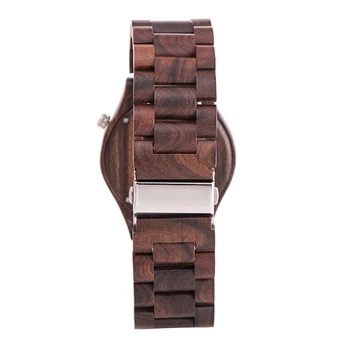 KENON Men's Natural Wooden Wristwatch Wood Watch Quartz Casual With Box Casual Watch Men Watch Relogio Masculino