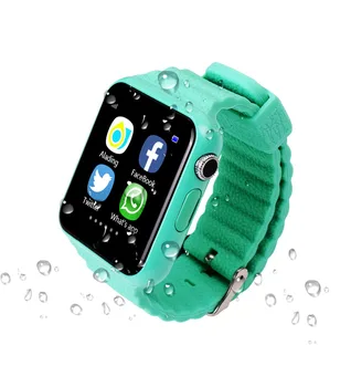 Children Security Anti-lost GPS Tracker Waterproof Smart Watch V7K 1.54'' Screen With Camera Kids SOS Emergency For Iphone&Andro