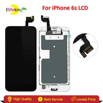 Elifeking 5PCS/LOT For Apple iPhone 6S LCD Display Touch Screen Digitizer Full Assembly Replacement + Home Button + Camera