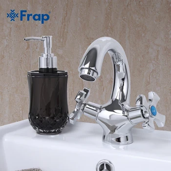 Frap Modern Style Dual Handle Tap Basin Faucet Cold and Hot Water Mixer Torneira F1093