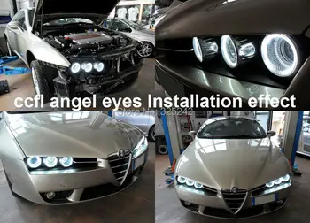 For Alfa Romeo 159 2005 2006 2007 2008 2009 2010 2011 Excellent 6 pcs smd led Angel Eyes Super bright 3528 SMD led Angel Eyes