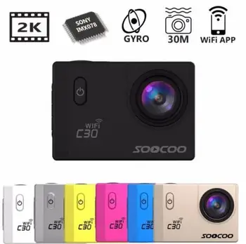 Original SOOCOO C30 Wifi Ultra HD 2K 2.0 Screen 170 Angle Adjustable Waterproof Outdoor Sports Action Camera