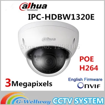Original Dahua 3MP IPC-HDBW1320E dome IP Camera HD Network IR security cctv Dome IP CCTV Camera Support POE IPC-HDBW1320E