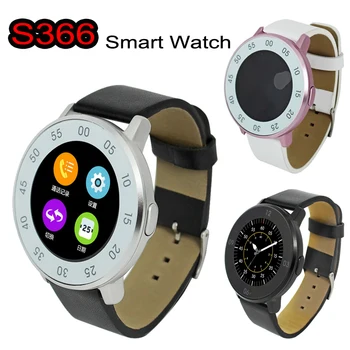 ZGPAX S366 Bluetooth Smart Watch Wrist Smartwatch Wristwatch G+G Capacitive Round Screen Anti-lost Sync for IOS Android 4.4 Mate