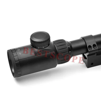 KANDAR 4.5-14x50 AOE Tactical Scope Riflescopes Optics Red Dot Reticle Fiber Sight Hunting Scopes With One Piece 11mm Rail