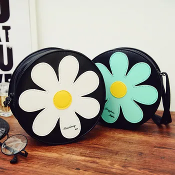 2017 Cute Sun Flower Sweet Shoulder Bag Messenger Bag Handbag Tote Satchel Purse  P180