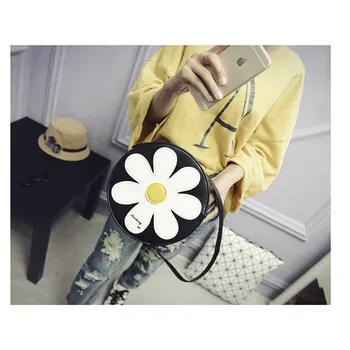 2017 Cute Sun Flower Sweet Shoulder Bag Messenger Bag Handbag Tote Satchel Purse  P180