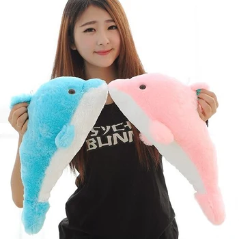 1pcs 27cm Lovely Stuffed Blue Dolphin Toy Doll Baby Toy Kids Toy Children's Day Gift