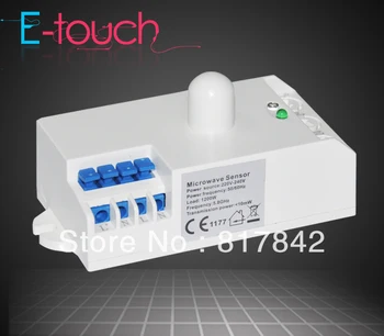 Microwave Switch Motion Sensor Reach Sensitivity/Time/Light-control Setting 110V 220V/AC (4pcs ET029A)