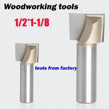1pc wooden router bits 1/2*1-1/8 CNC woodworking milling cutter woodwork carving tool