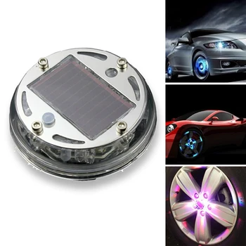 Universal Solar Energy Auto Flash 12 PCS LED Car Decoration Wheel Tire Hub Auto Car Moto Car Styling Light Lamp