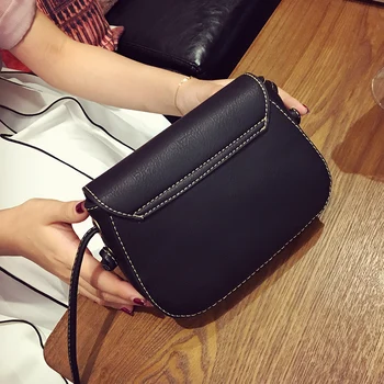 LEFTSIDE 2017 New PU Soft Leather Women Handbag Long Strap Women's Shoulder Messenger Small Bag Handbags-china For Girls