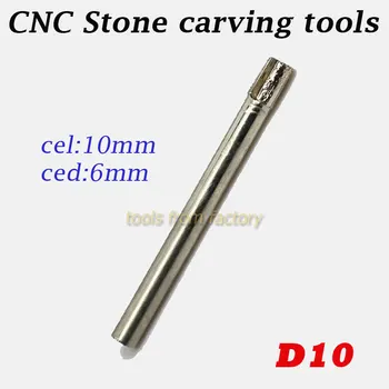 1pc 10mm CEL 6mm CED granite stone knives CNC stone engraving tools cutter carving bits D10