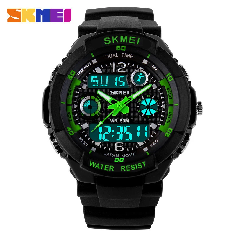 SKMEI Top Luxury Brand Men Military Sports Fashion Casual Watches dual time Digital LED quartz men watches relojes hombre 2016